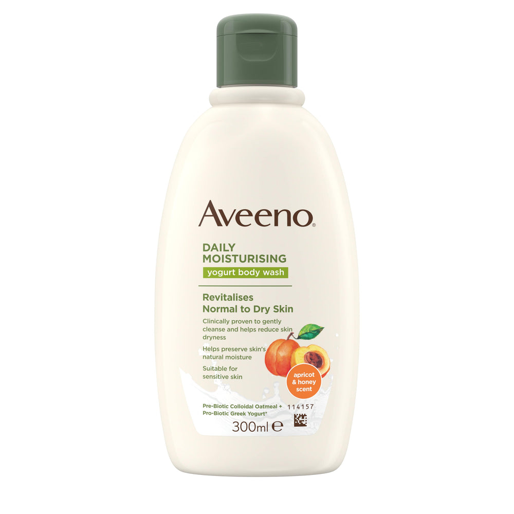 Aveeno Daily Moisturising Yogurt Body Wash - Apricot & Honey Scented from YourLocalPharmacy.ie