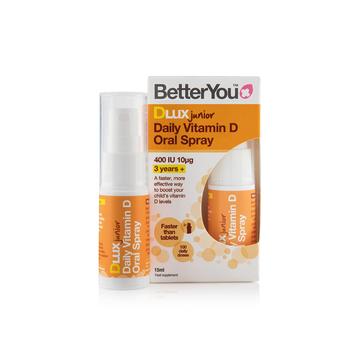 Better You DLux Junior Vit D Oral Spray brought to you by YourLocalPharmacy.ie