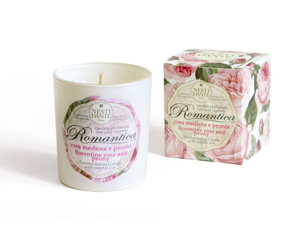 Nesti Dante Romantica Florentine Rose And Peony Candle 160G