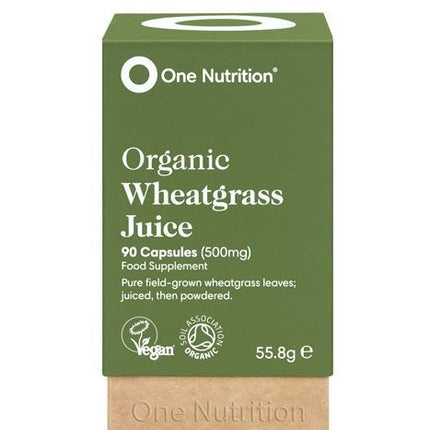 One Nutrition Organic Wheatgrass Juice -90s Capsules from YourLocalPharmacy.ie